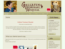 Tablet Screenshot of gallatinvethospital.com